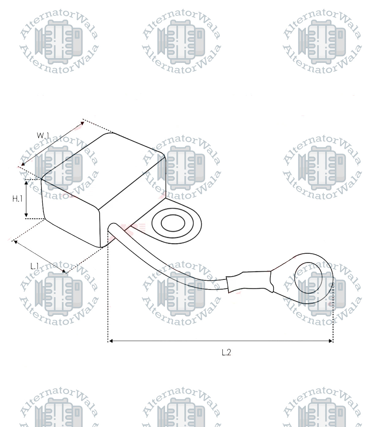 Alternator Capacitor ARS-0013 (AS POLAND)