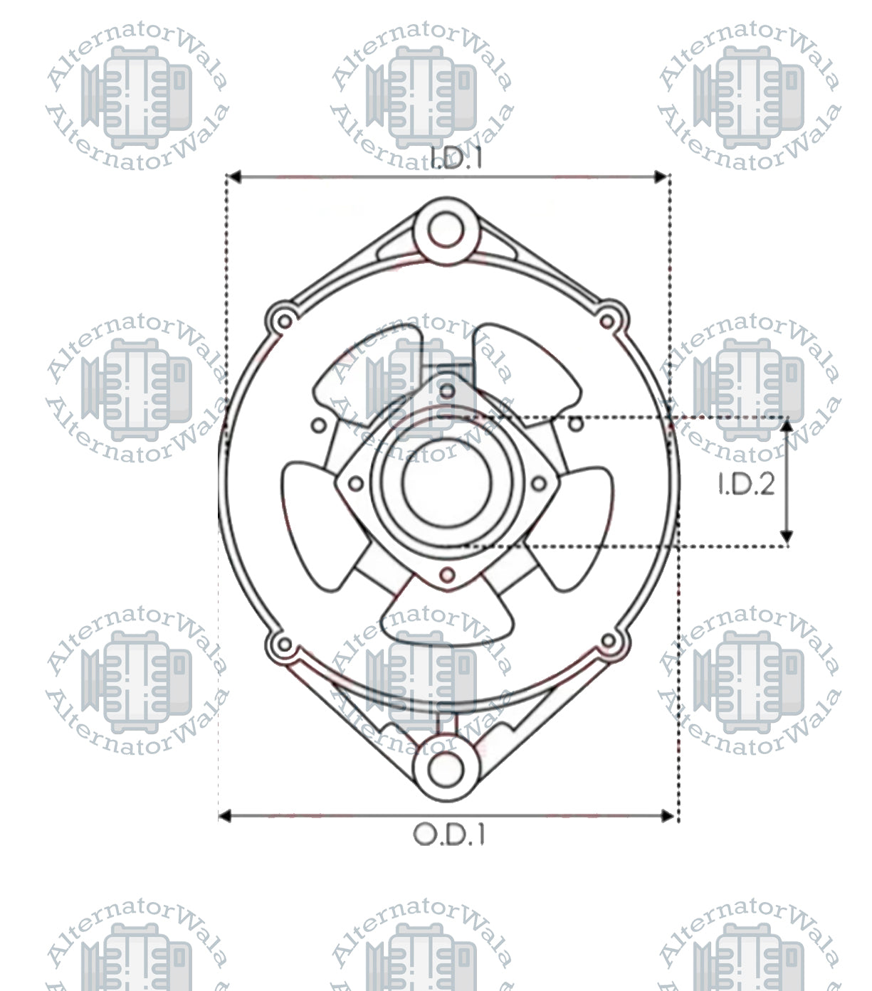 Alternator Bracket ABR-3042S (AS POLAND)