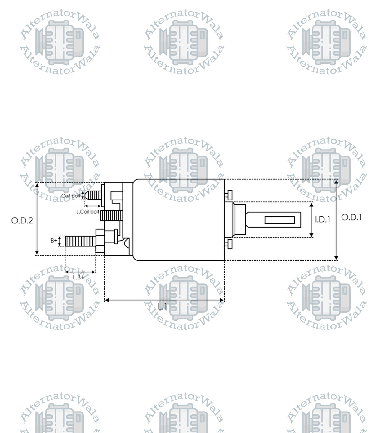 Solenoid Switch 12v VALEO Type SS-VAL3071 (VALEO)