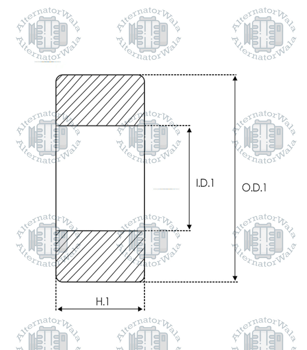 Alternator Bearing ABE-6201 (NACHI)