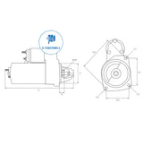 Starter Motor 12v MERCEDES BENZ STR-B0218 (SEG/ BOSCH)