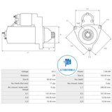 Starter Motor 24v ISUZU / JOHN DEERE STR-MIT5076 (ELECTROSTART)
