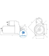 Starter Motor 12v for Hyundai STR-D2F055 (WATO KOREA)
