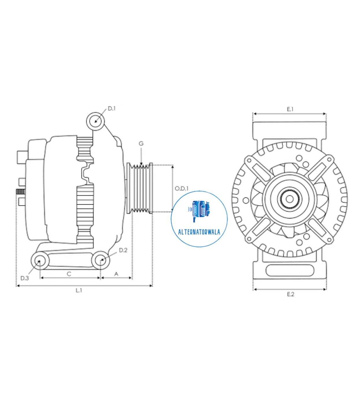 Alternator 12v BMW ALT-V3327 (VALEO)