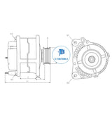 Alternator 12v BMW ALT-V3403S (+LINE HOLLAND)