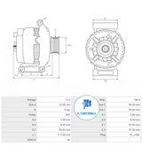 Alternator 12v MERCEDES ALT-BO0577S (AS POLAND)