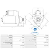 Starter Motor 12V VW STR-VA3094 (AS POLAND)