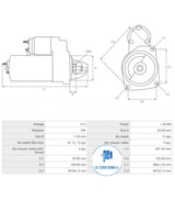 Starter 12v RENAULT / NISSAN STR-MIT5035 (ELECTROSTART)