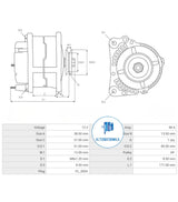 Alternator 12v BOBCAT ALT-VA3497S (PLUS LINE NETHERLANDS)