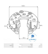 Rectifier Mitsubishi type RECT-MIT0116 (ELECTROSTART)