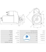 Starter 12v Hitachi STR-HIT2027 (ELECTROSTART)