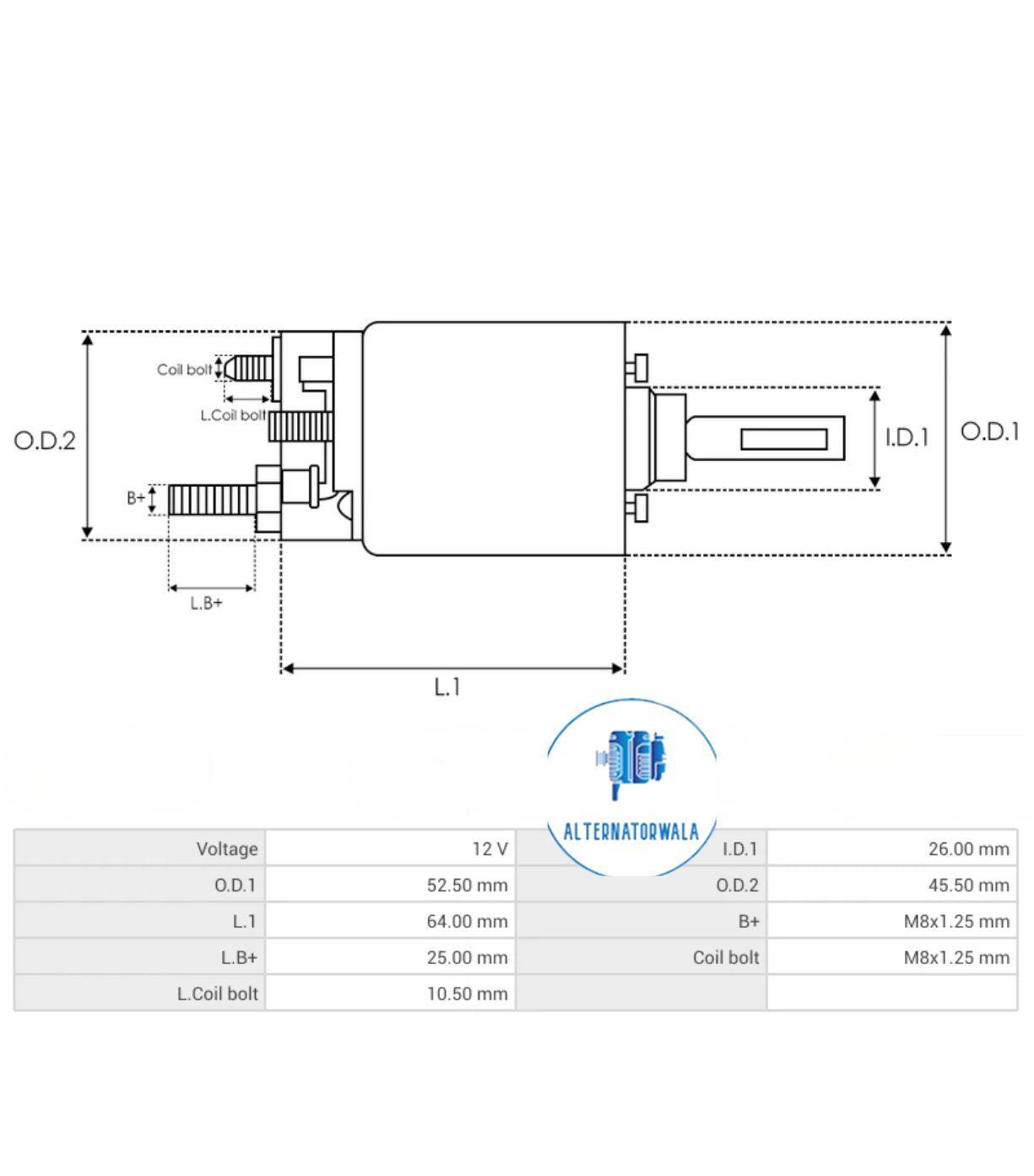 Solenoid Switch 12v SS-BO0097 (ELECTROSTART)