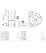 Alternator 24v PRESTOLITE ALT-PRES9329 (ELECTROSTART)