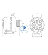 Alternator 12v MERCEDES BENZ ALT-B0505 (AS POLAND)