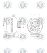 Alternator 12v SUZUKI ALT-V3055 (VALEO)