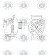 Alternator 12v Mercedes ALT-VA3114 (ELECTROSTART)