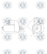 STARTER MOTOR 24V BOSCH STR-B0201 (ELECTROSTART)