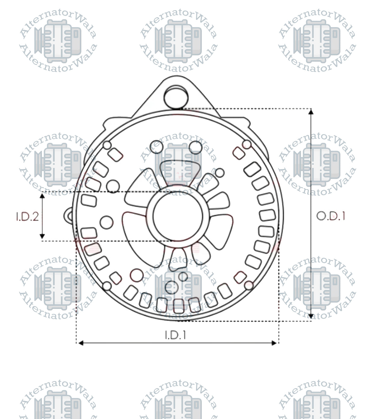 Alternator Bracket ABR-0072S (AS POLAND)