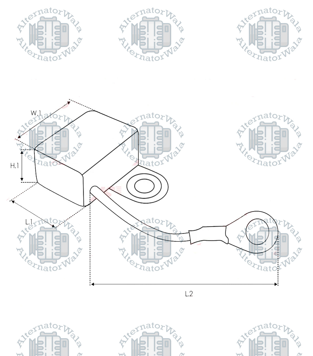 Alternator Capacitor ARS-0013 (AS POLAND)