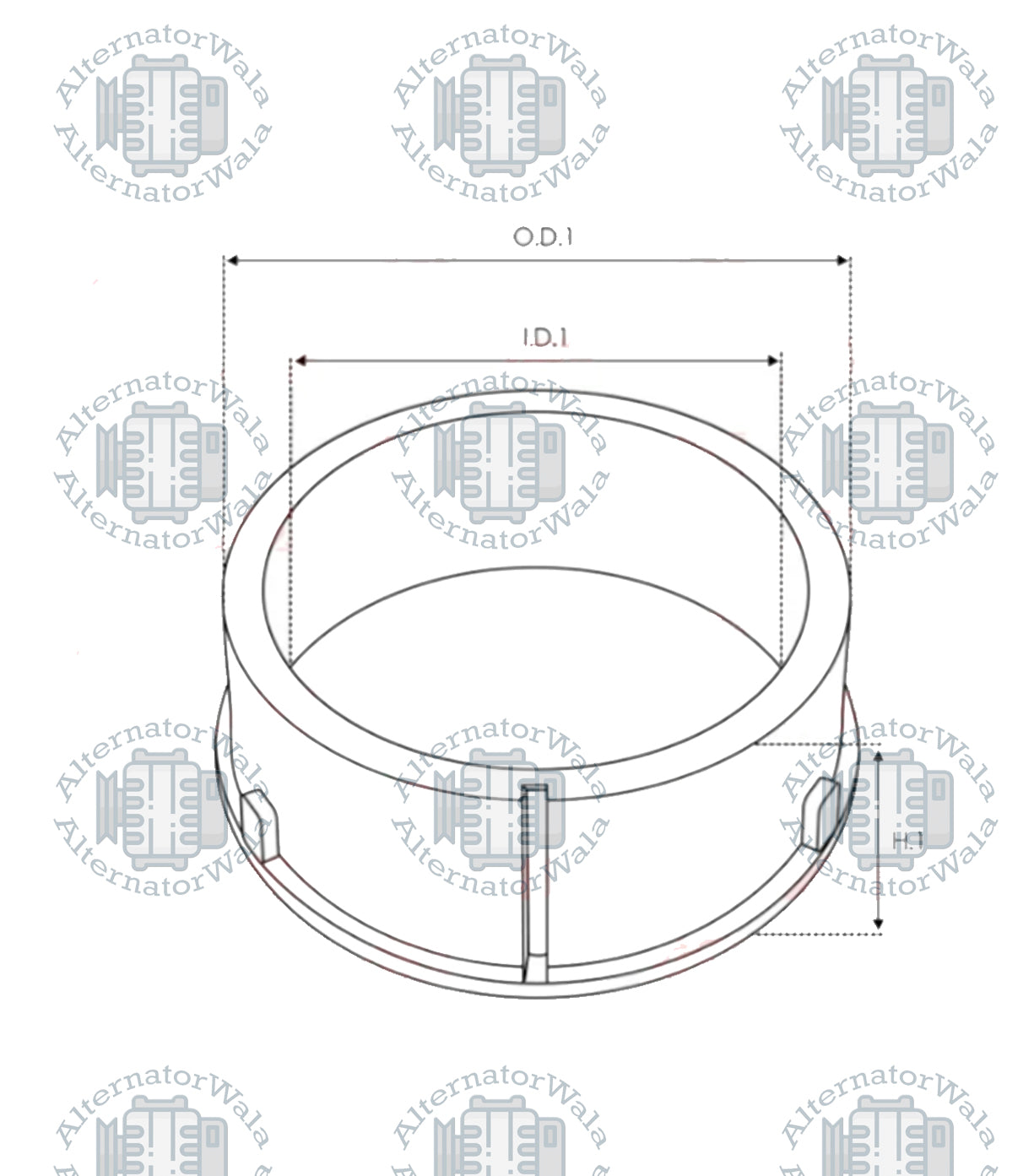 Alternator Bearing Cap ALTBEC-0003 (AS POLAND)