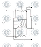 Alternator Pulley AFP-3018 (INA)