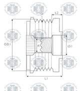 Alternator Pulley AFP-0028 (INA)