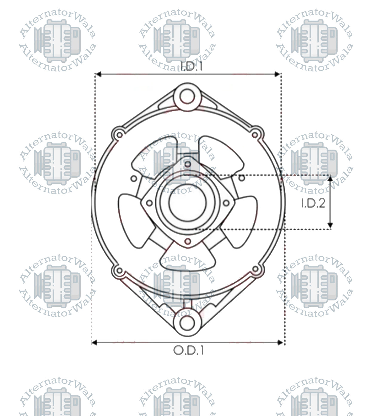 Alternator Bracket ABR-0073S (AS POLAND)