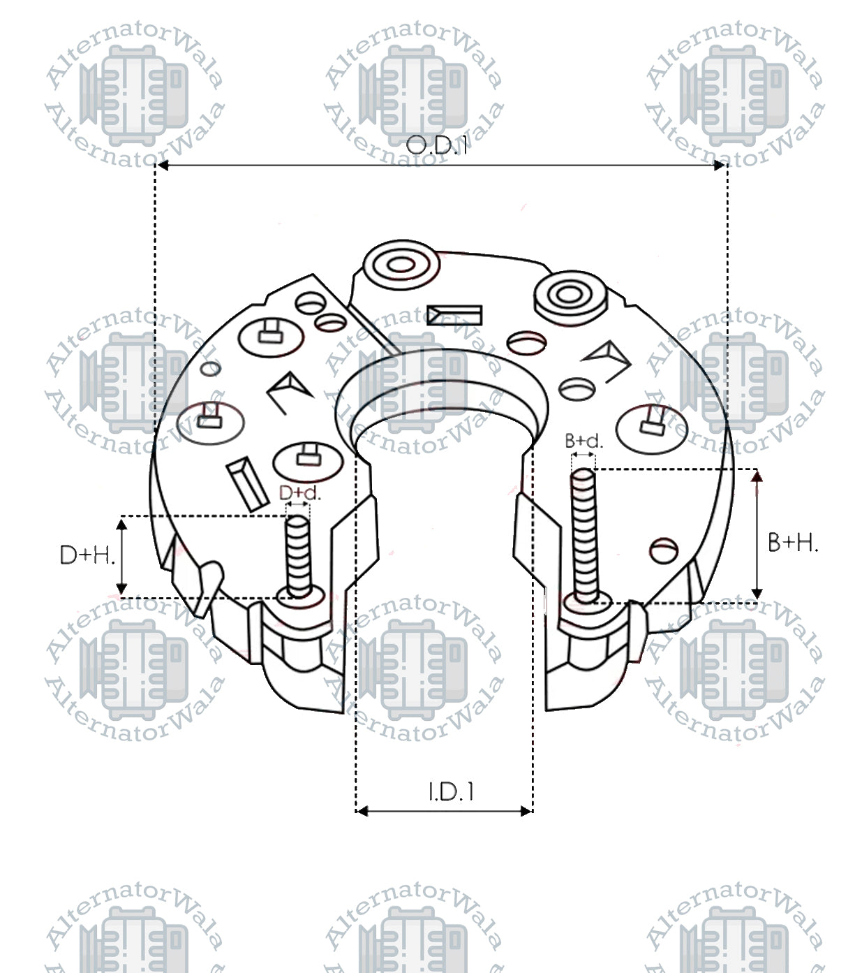 Alternator Rectifier RECT-B346 (BOSCH)