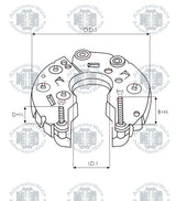 Alternator Rectifier RECT-B346 (BOSCH)