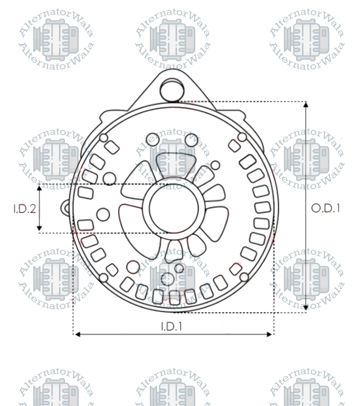 Alternator Rectifier RECT-V3144S (AS POLAND)