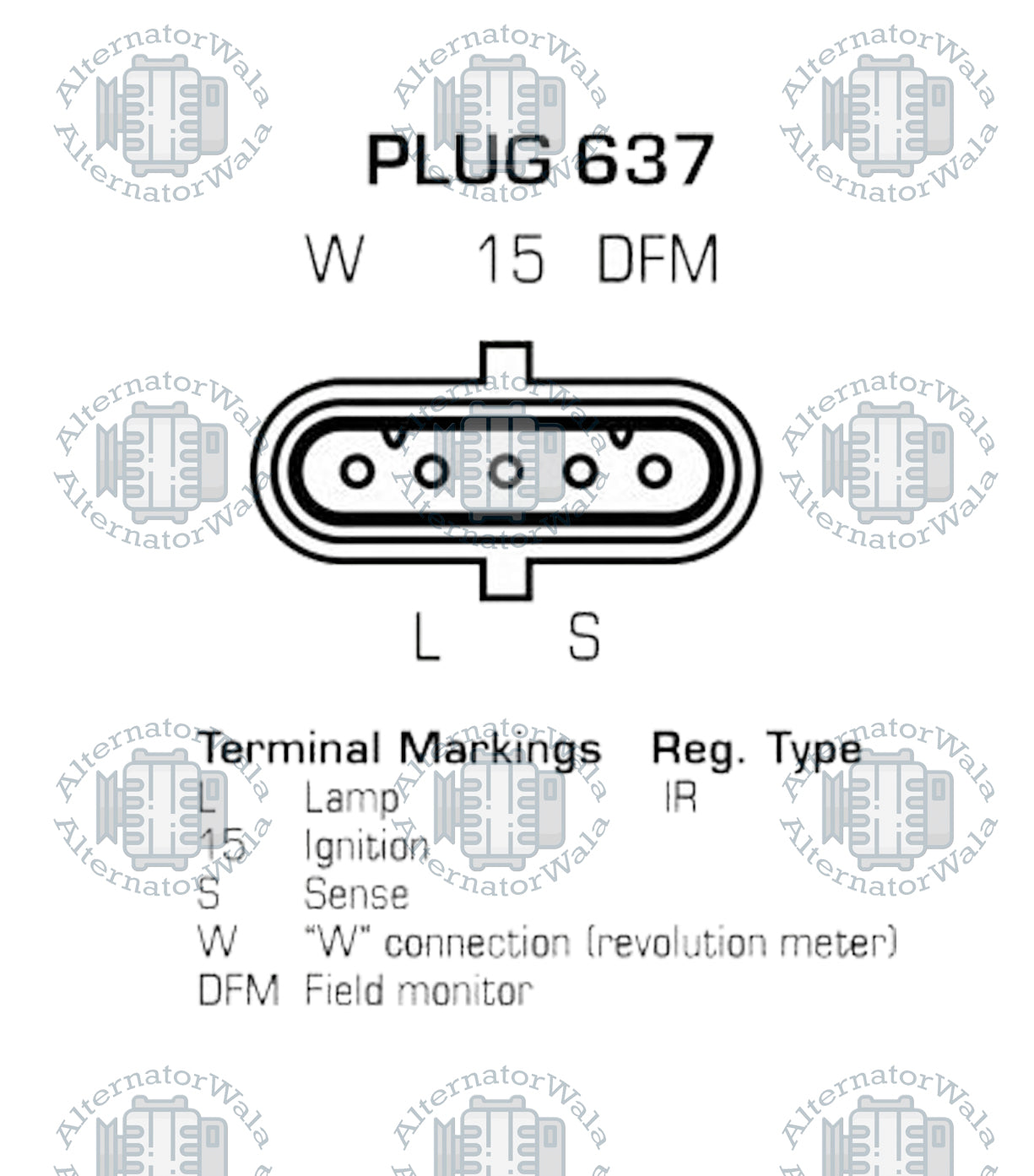 Alternator Regulator 24v REG-B268 (MOBILETRON)