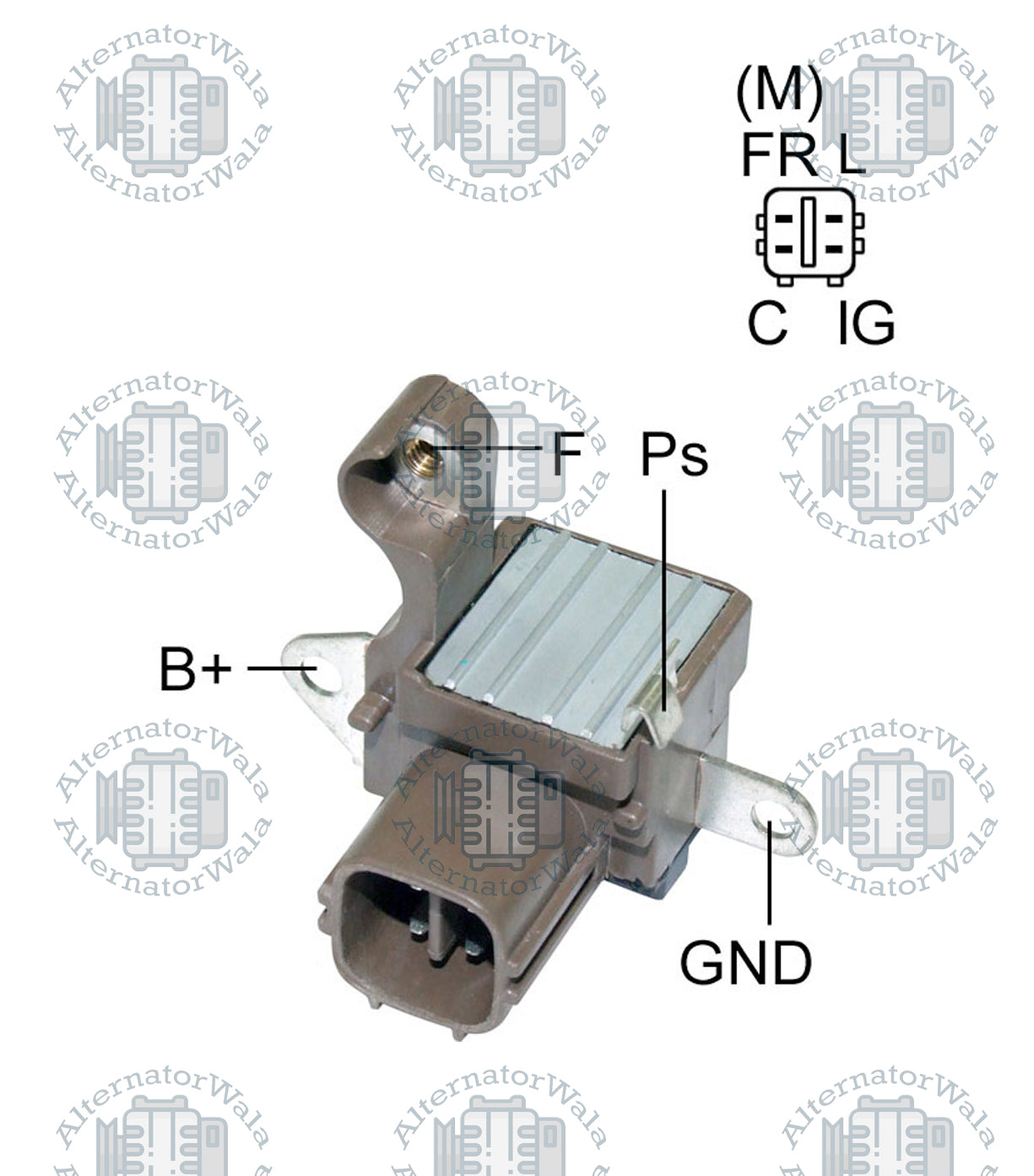 Alternator Regulator 12v REG-DN099 (MOBILETRON)